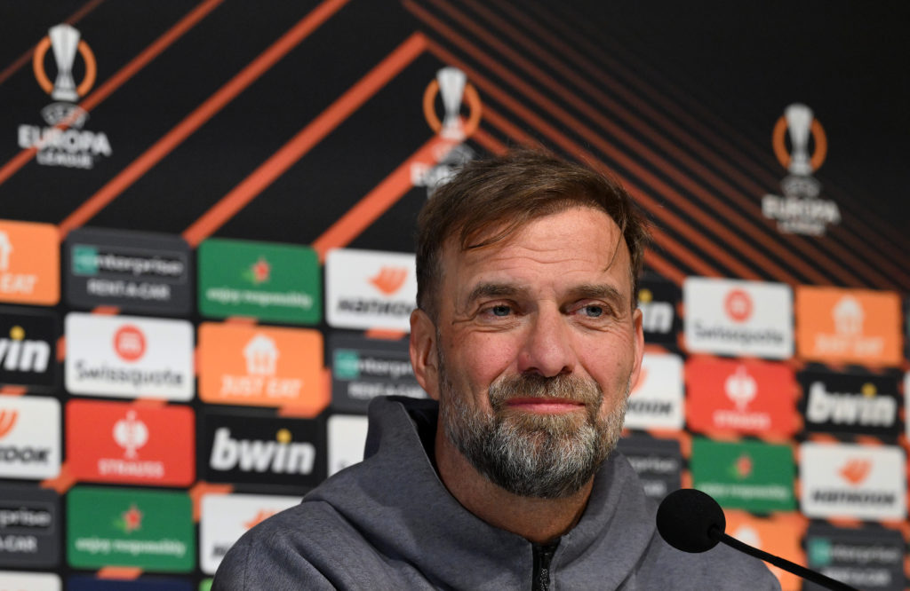 Liverpool FC Training Session And Press Conference - UEFA Europa League 2023/24